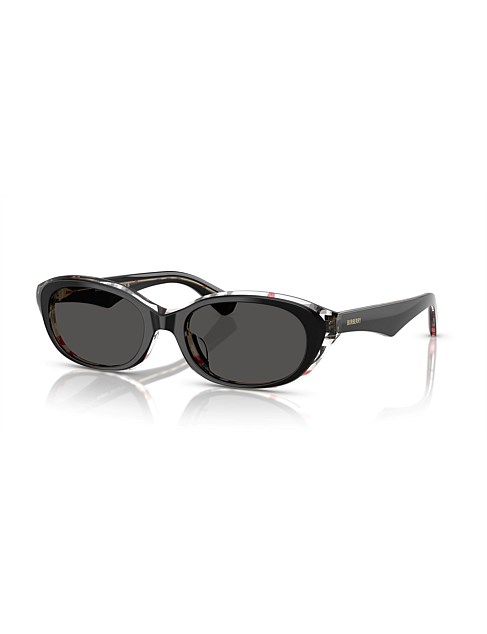 Oval BLACK DARK GREY Sunglasses