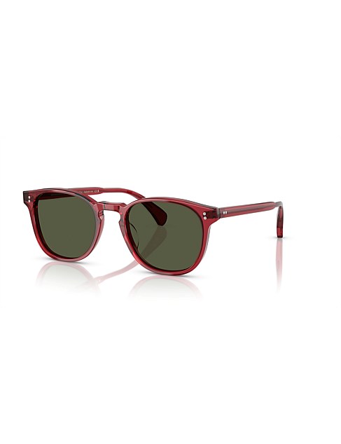 FINLEY ESQ. SUN (U) Round RED G-15 Sunglasses