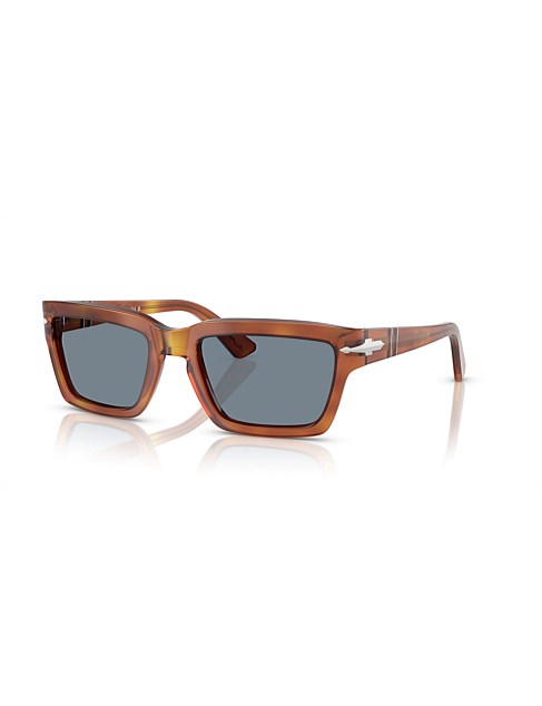 Rectangle BROWN BLUE Sunglasses