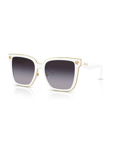 Butterfly WHITE GREY GRADIENT Sunglasses