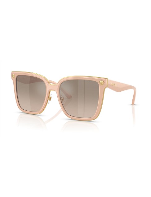 Butterfly PINK BROWN GRAD GREY MIRROR SILVER Sunglasses