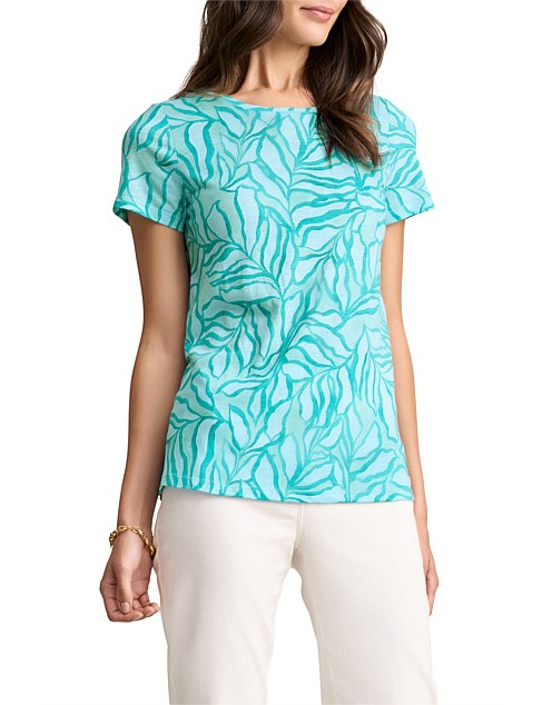 PRINTED T-SHIRT - AQUA