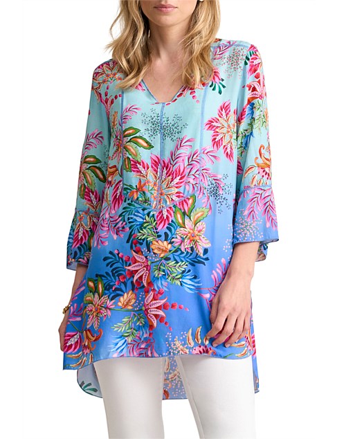 TOP STITCH KAFTAN - MIDSUMMER PAISLEY PRINT