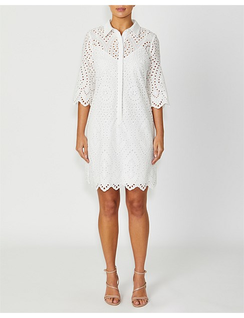 EVA IVORY LACE DRESS