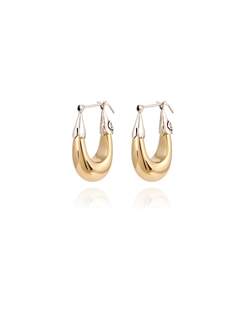 ECUME BICOLOUR HOOP EARRINGS MIXED METAL SMALL