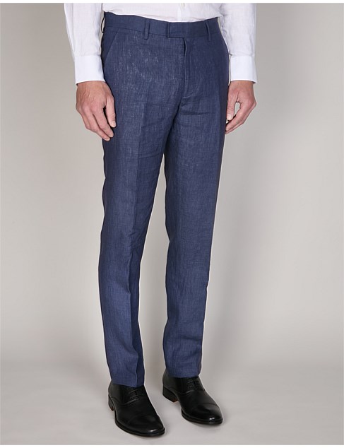 GRANT NAVY LINEN TROUSER