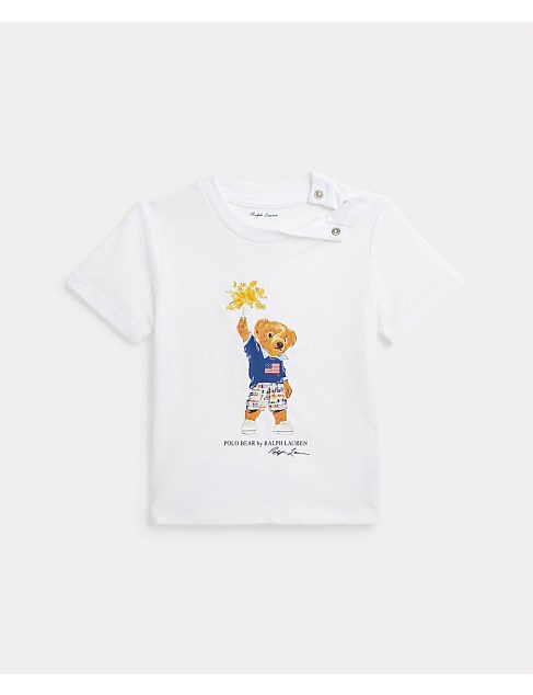 Baby Boy Polo Bear Cotton Jersey Tee