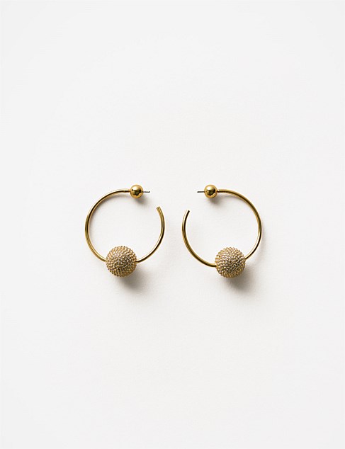 Eloise Crystal Hoop Earrings