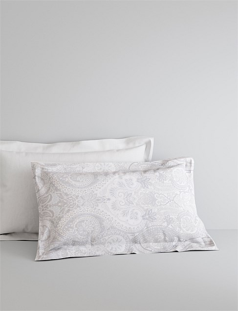 MARETTE TAILORED PILLOWCASE PAIR IN ORIENT BLUE