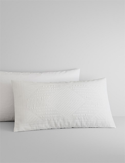 TESSORO PILLOWCASE PAIR IN WHITE