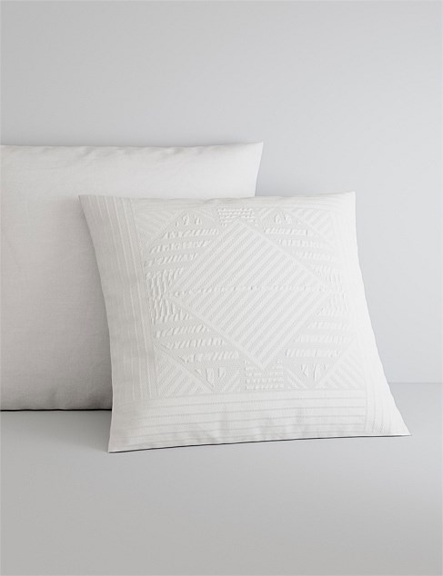 TESSORO EUROPEAN PILLOWCASE IN WHITE