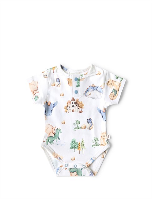 Dragon Short Sleeve Organic Bodysuit