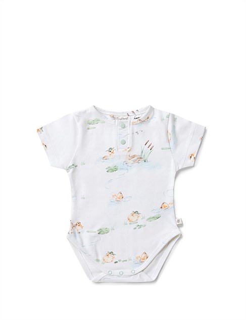 Duck Pond Short Sleeve Organic Bodysuit