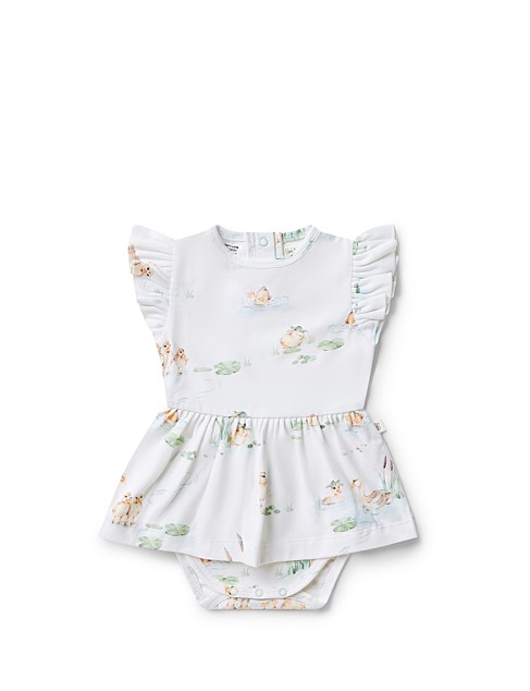 Duck Pond Short Sleeve Organic Dress