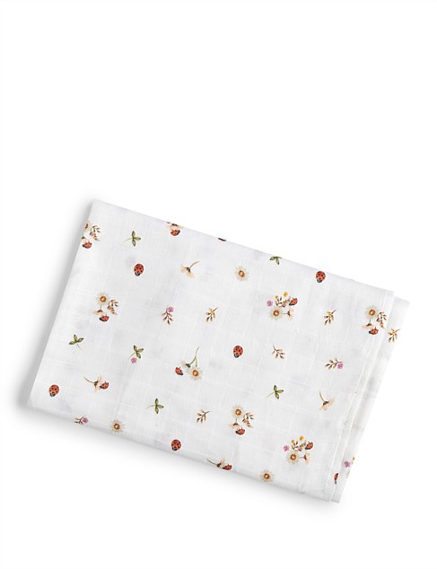 Ladybug Organic Muslin Wrap