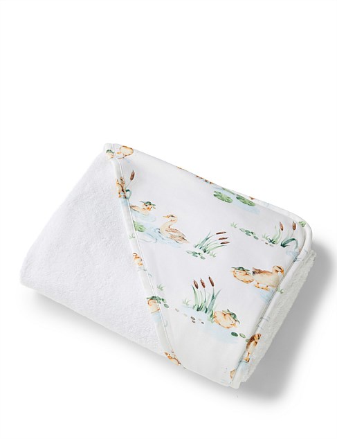 Duck Pond Organic Hooded Baby Towel