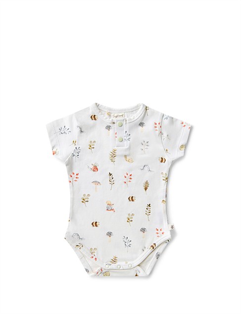 Garden Friends Short Sleeve Organic Bodysuit