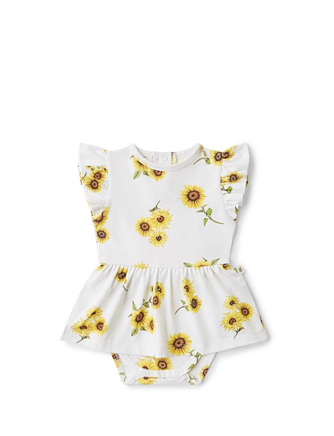 Sunflower Short Sleeve Organic Dress