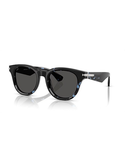 Round BLUE DARK GREY Sunglasses