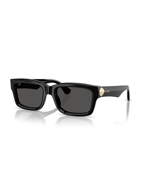 Rectangle BLACK DARK GREY Sunglasses