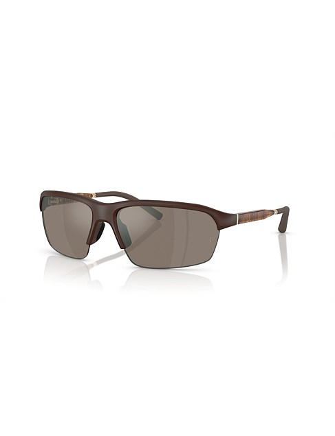 R-6 Pillow BROWN SIERRA FLASH MIRROR Sunglasses