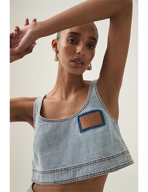 Aura Denim Top