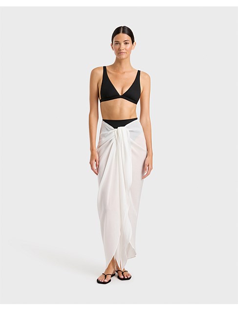 Cremona Tie Front Sarong Skirt