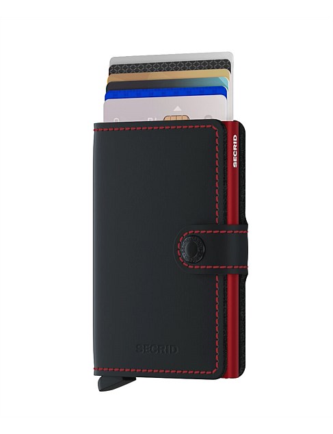 Secrid Miniwallet Matte Black & Red