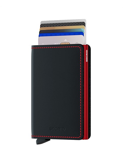 Secrid Slimwallet Matte Black & Red