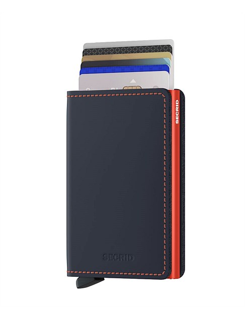 Secrid Slimwallet Matte Night Blue & Orange