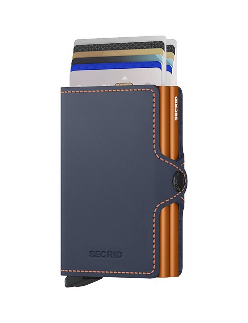 Secrid Twinwallet Matte Night Blue-Orange