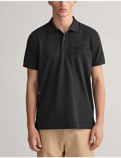 Tonal Shield Polo Shirt