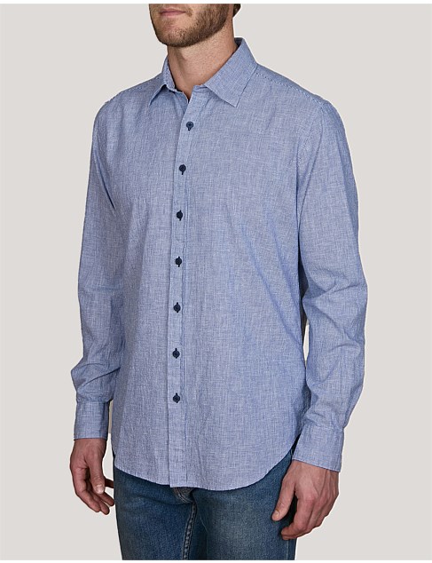 LS AREZZO LINEN BLEND SHIRT