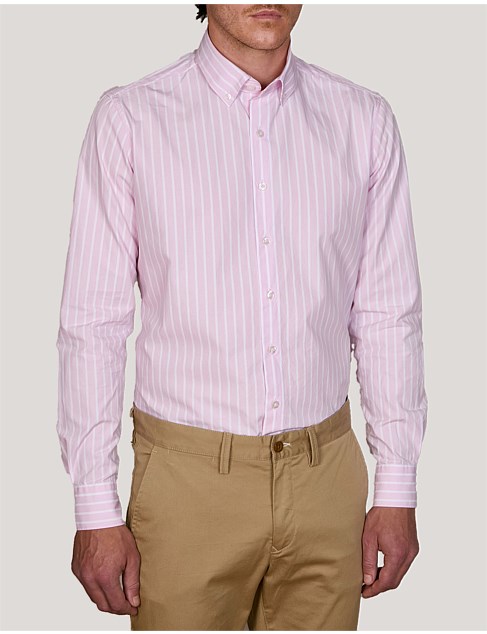 LS PIOMBINO POPLIN STRIPE SHIRT