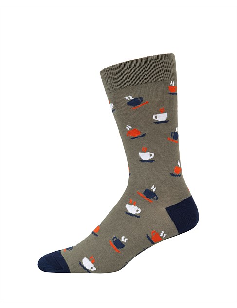 MENS CAFFEINE HIT BAMBOO SOCK