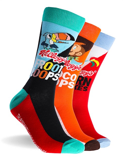 KELLOGGS SOCKS 3 PK