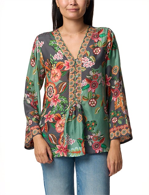 BOTINA BLOUSE - CLARKWOOD TEAL