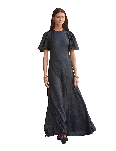 FLUTED COMO MAXI DRESS