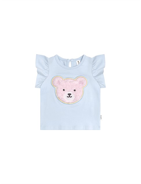 HEART FUR BEAR FRILL T-SHIRT