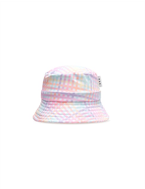 RAINBOW CHECK SWIM HAT