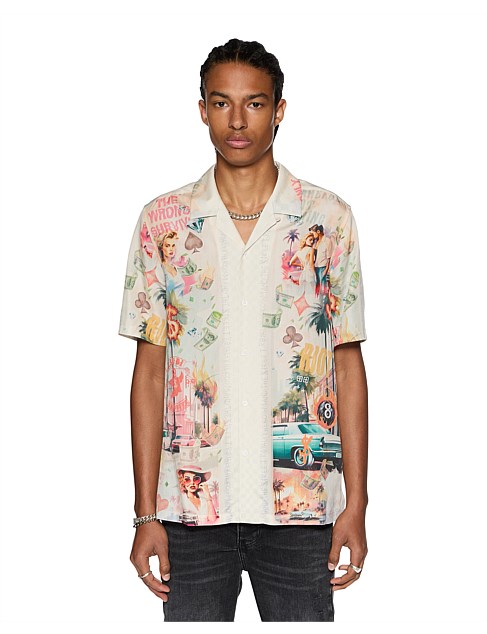 World Order Resort Short Sleeve Shirt Multi