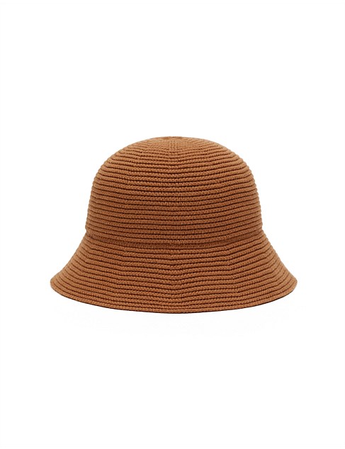 CROCHET TEXTURED BUCKET HAT