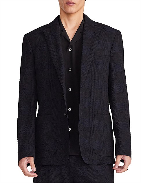 SEERSUCKER CHECK BLAZER