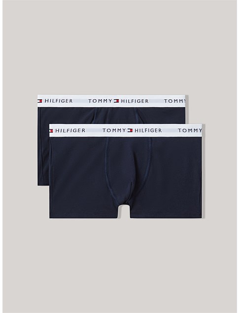 Boys 2-Pack Signature Repeat Logo Waistband Trunks