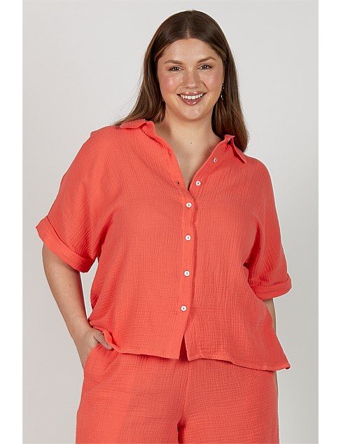 Carmen Crinkle Cotton Shirt