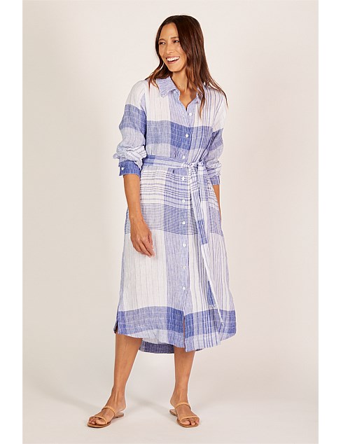 Abbey Linen Shirt Dress