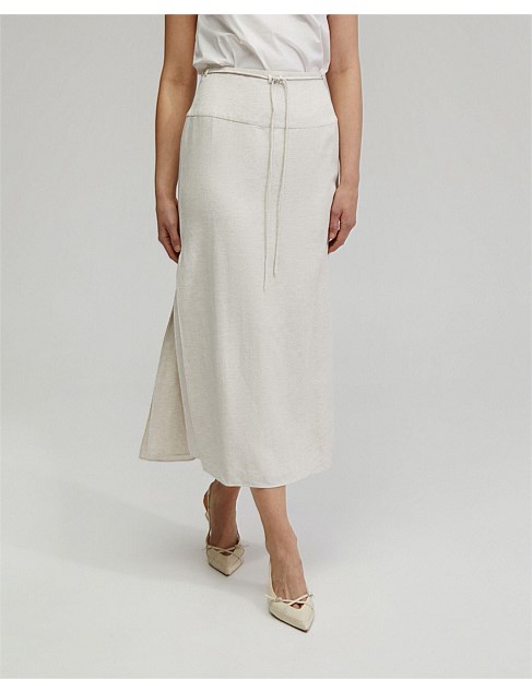 ROSE LINEN BLEND SKIRT