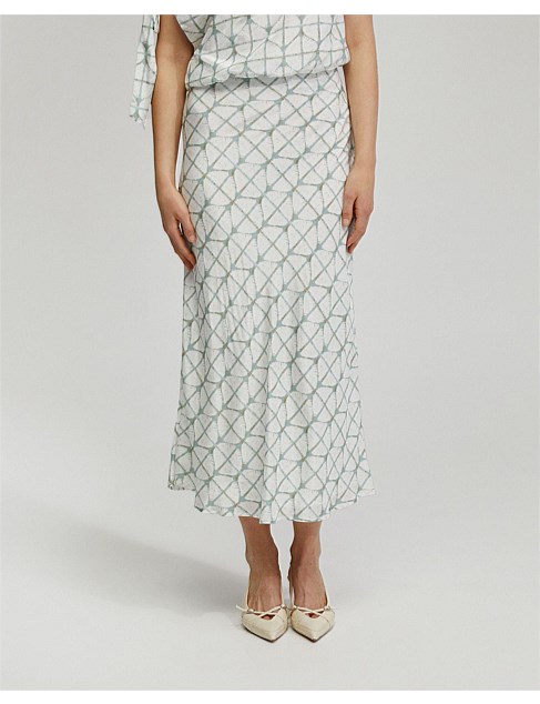 LUCINDA PRINTED SLIP SKIRT