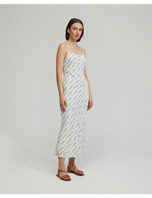 MONICA PRINTED SLIP DRESS