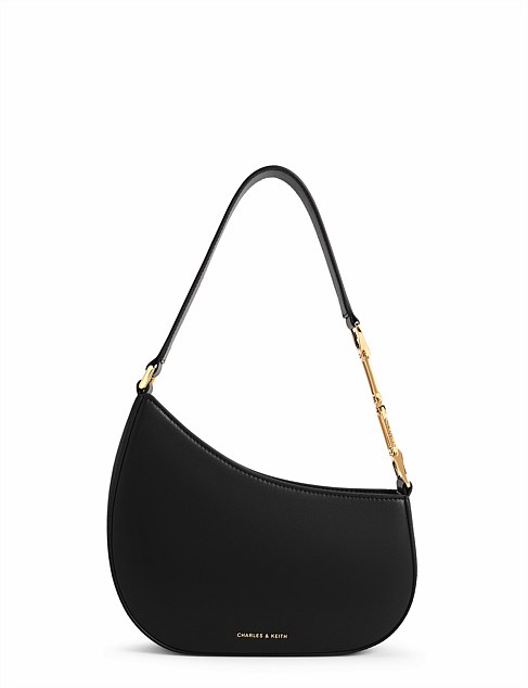 AGATHA CHAIN-ACCENT SHOULDER BAG